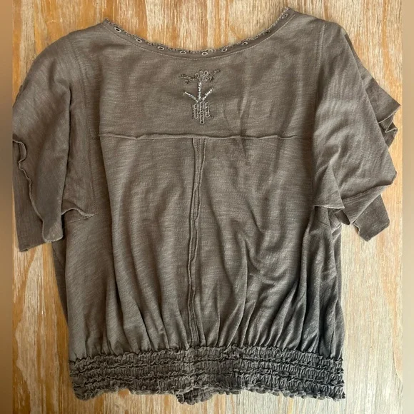 Free People Bead-Embellished Crop Top - Picture 8 of 9